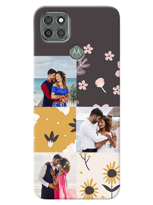Custom Moto G9 Power phone cases online: 3 Images with Floral Design