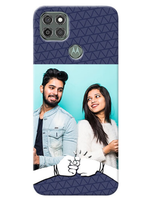 Custom Moto G9 Power Mobile Covers Online with Best Friends Design  