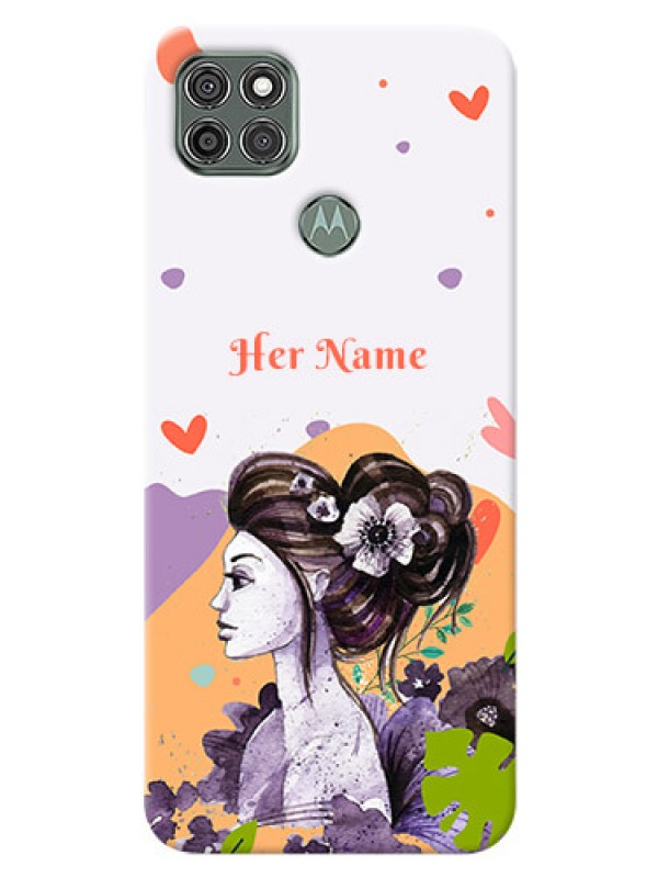 Custom Moto G9 Power Custom Mobile Case with Woman And Nature Design