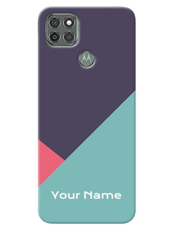 Custom Moto G9 Power Custom Phone Cases: Tri Color abstract Design
