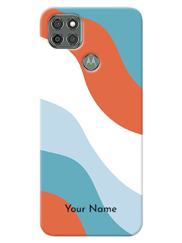 Custom Moto G9 Power Mobile Back Covers: coloured Waves Design