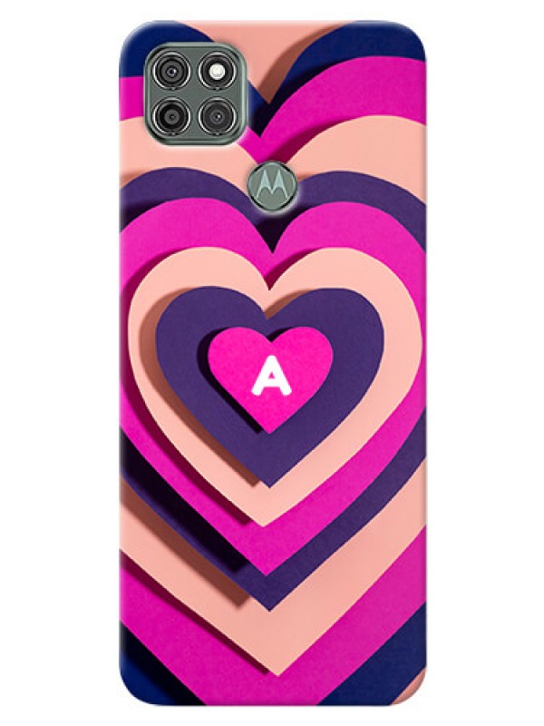 Custom Moto G9 Power Custom Mobile Case with Cute Heart Pattern Design