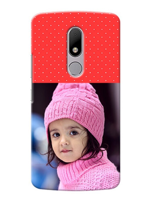 Custom Motorola Moto M Red Pattern Mobile Case Design