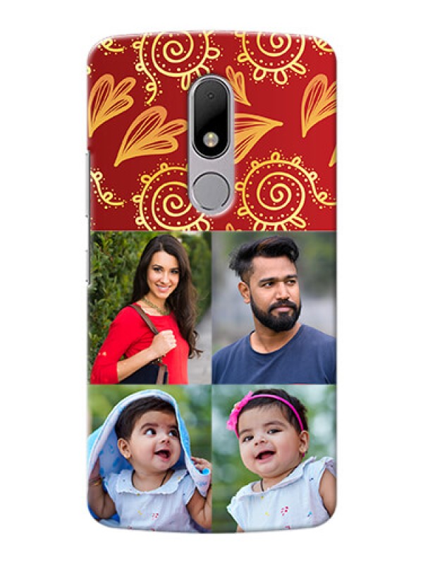 Custom Motorola Moto M 4 image holder with mandala traditional background Design
