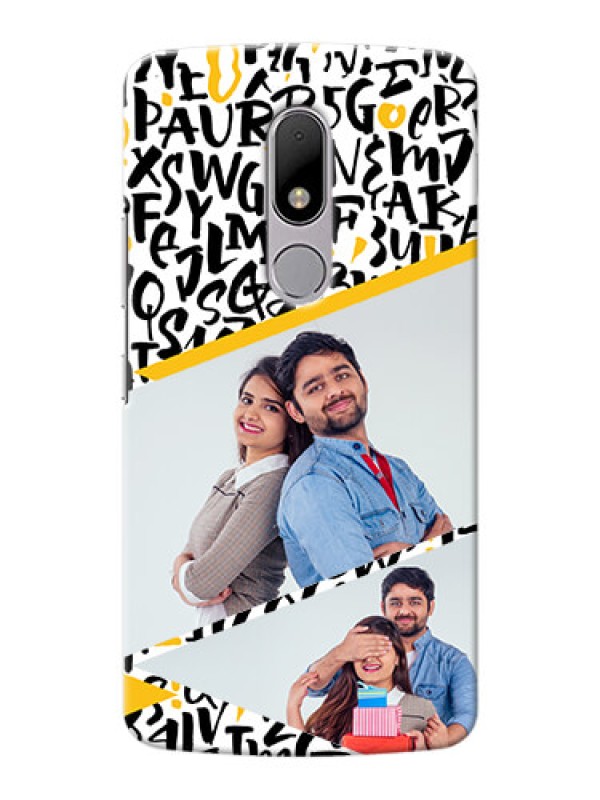 Custom Motorola Moto M 2 image holder with letters pattern  Design