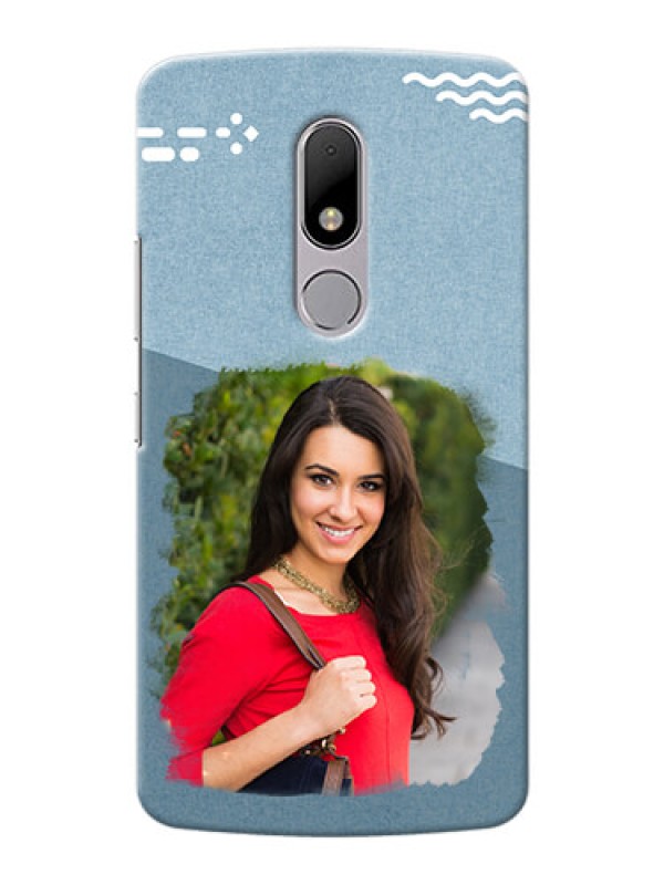 Custom Motorola Moto M grunge backdrop with line art Design