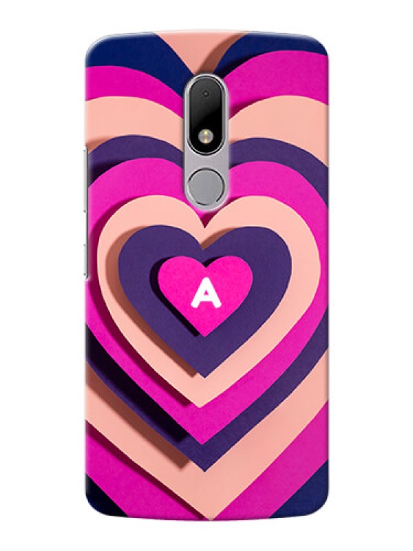 Custom Moto M Custom Mobile Case with Cute Heart Pattern Design