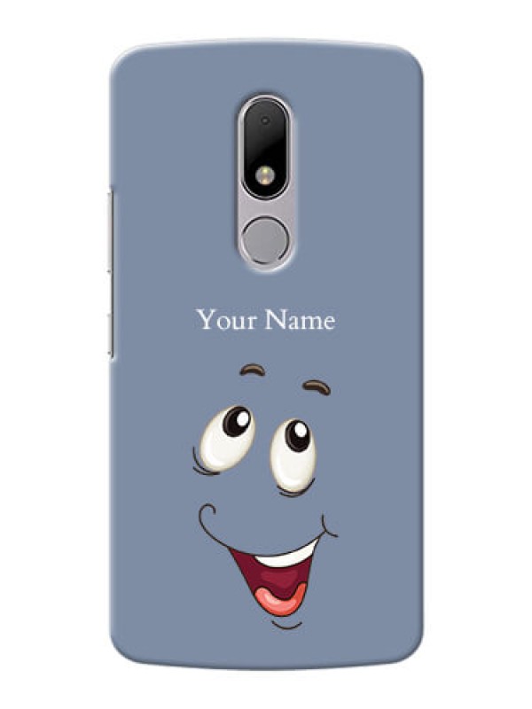 Custom Moto M Phone Back Covers: Laughing Cartoon Face Design