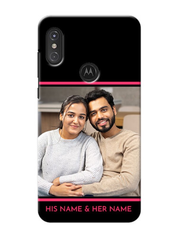 Custom Motorola One Power Mobile Covers With Add Text Design