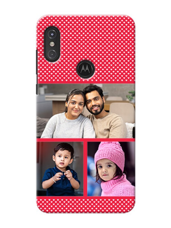 Custom Motorola One Power mobile back covers online: Bulk Pic Upload Design