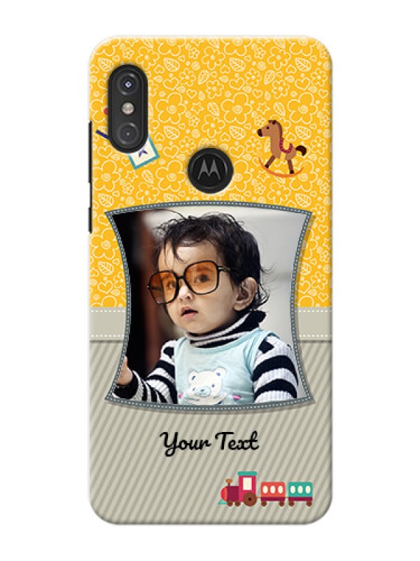 Custom Motorola One Power Mobile Cases Online: Baby Picture Upload Design