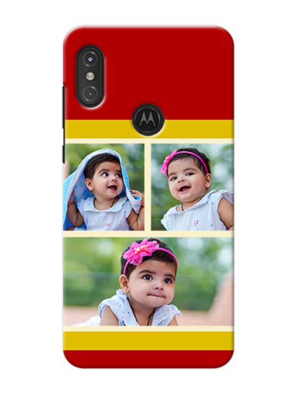 Custom Motorola One Power mobile phone cases: Multiple Pic Upload Design