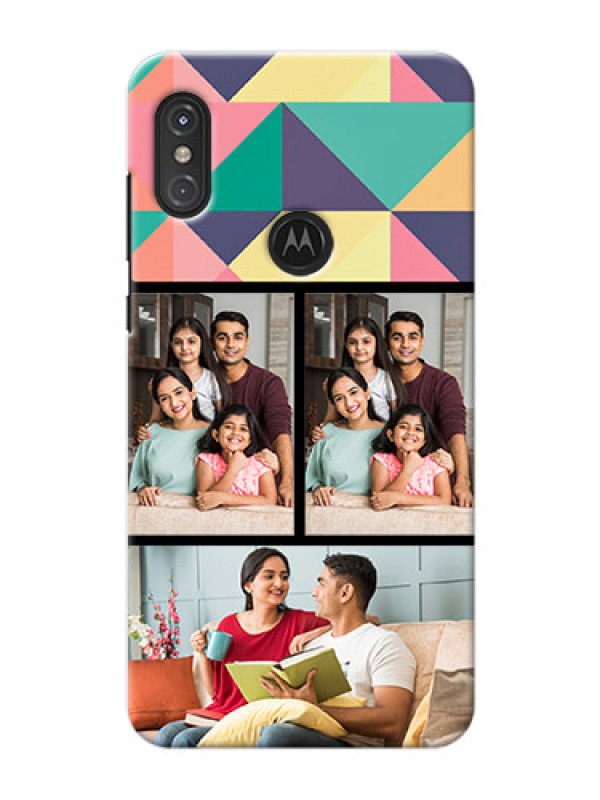 Custom Motorola One Power personalised phone covers: Bulk Pic Upload Design