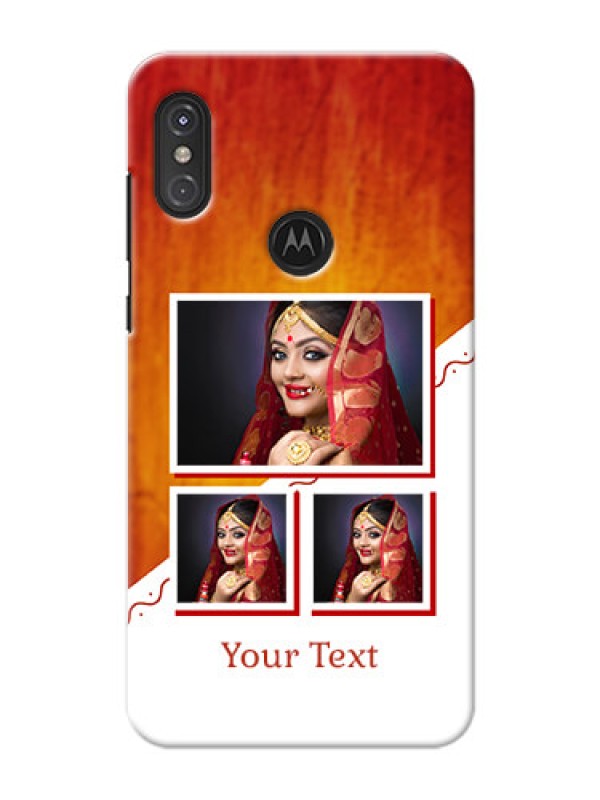 Custom Motorola One Power Personalised Phone Cases: Wedding Memories Design  