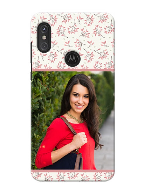 Custom Motorola One Power Back Covers: Premium Floral Design