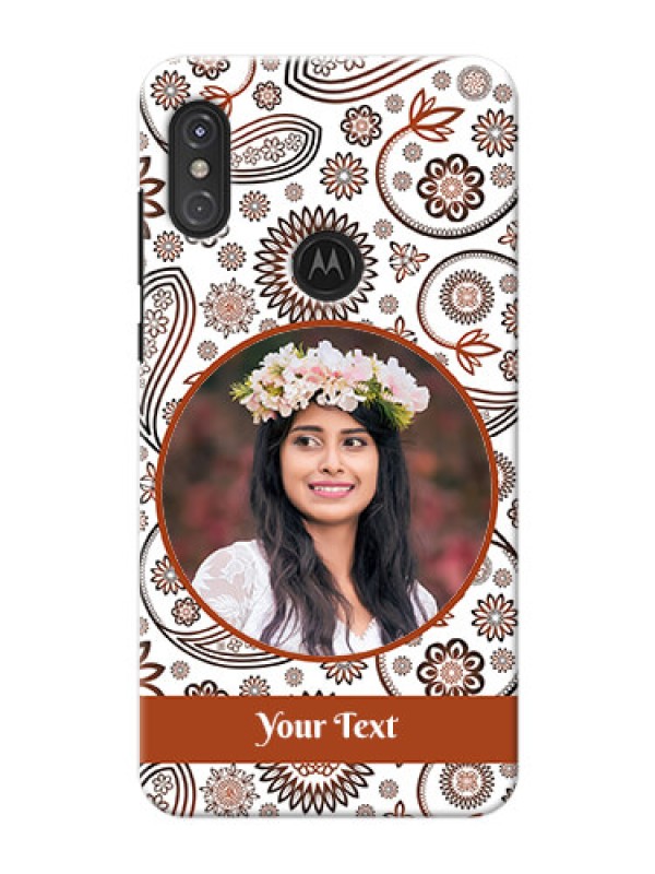 Custom Motorola One Power phone cases online: Abstract Floral Design 