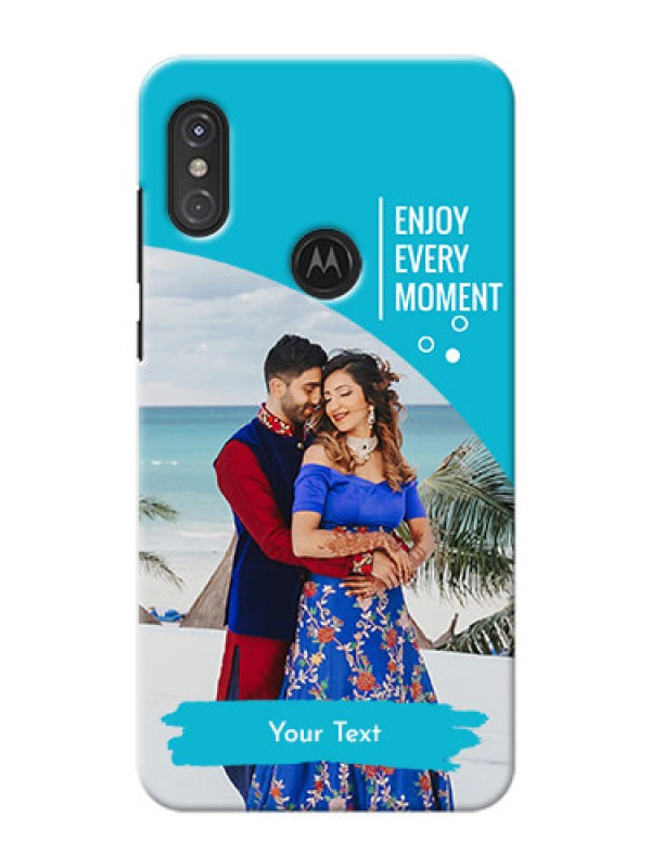 Custom Motorola One Power Personalized Phone Covers: Happy Moment Design