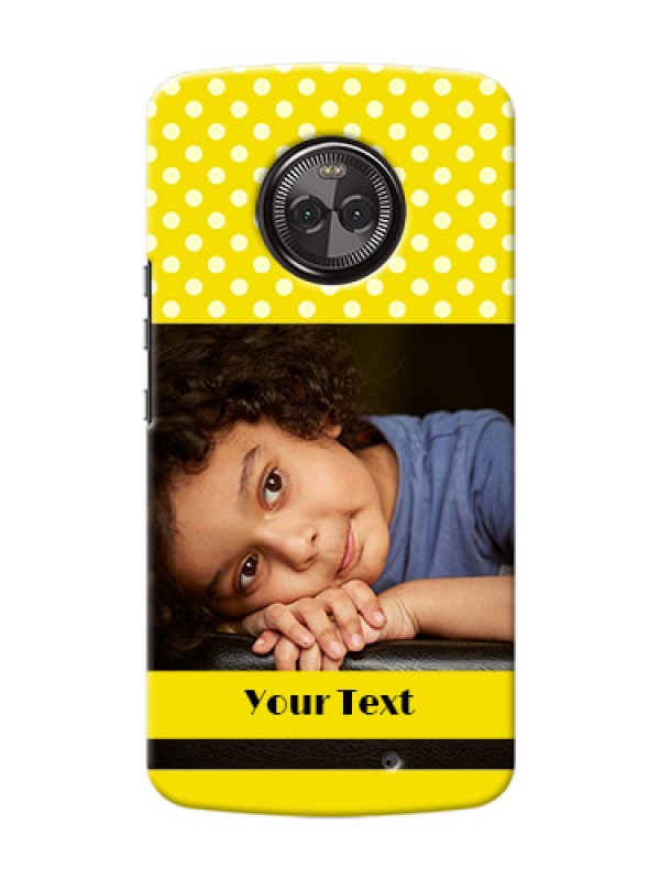 Custom Motorola Moto X4 Bright Yellow Mobile Case Design