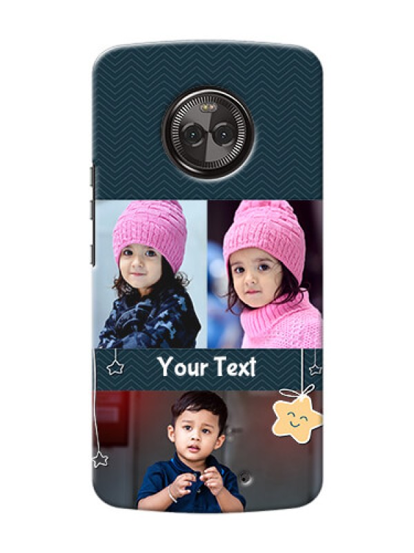 Custom Motorola Moto X4 3 image holder with hanging stars Design