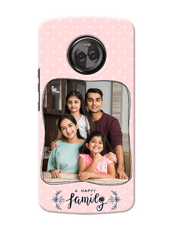 Custom Motorola Moto X4 A happy family with polka dots Design