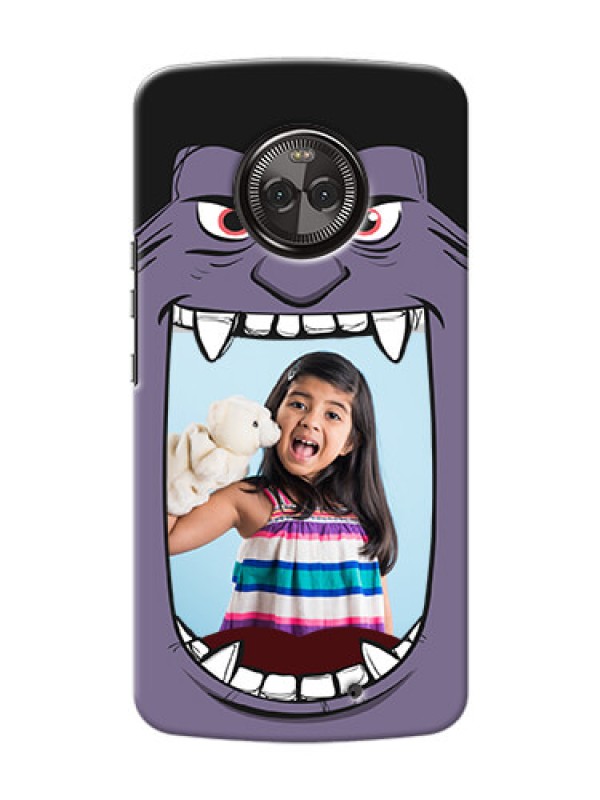 Custom Motorola Moto X4 angry monster backcase Design