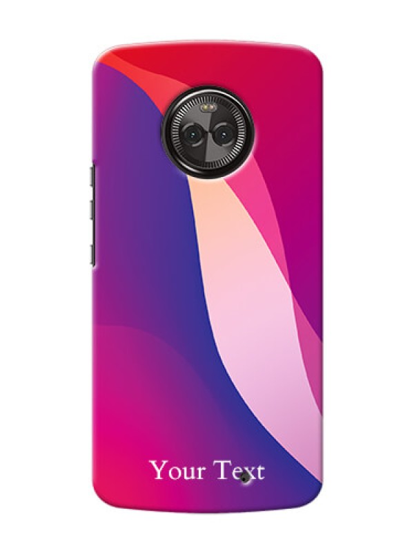 Custom Moto X4 Mobile Back Covers: Digital abstract Overlap Design
