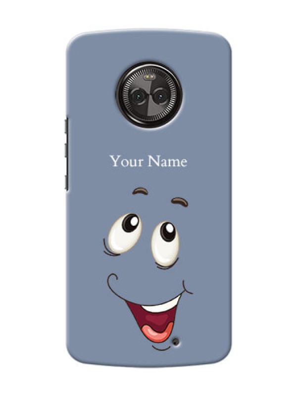 Custom Moto X4 Phone Back Covers: Laughing Cartoon Face Design