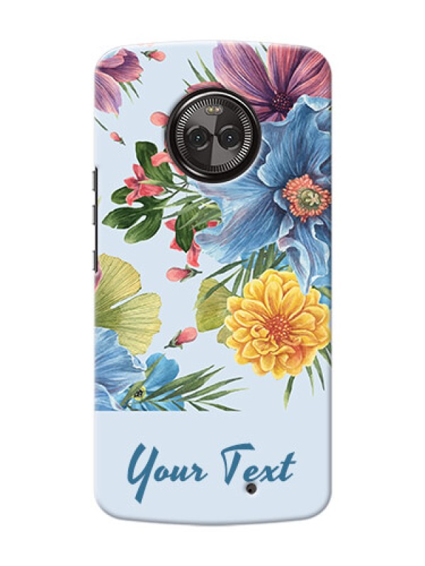 Custom Moto X4 Custom Phone Cases: Stunning Watercolored Flowers Painting Design