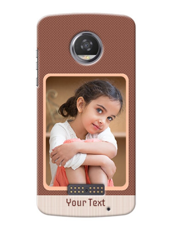 Custom Motorola Moto Z2 Play Simple Photo Upload Mobile Cover Design