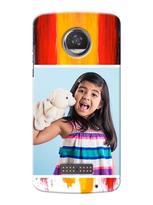 Custom Motorola Moto Z2 Play Colourful Mobile Cover Design