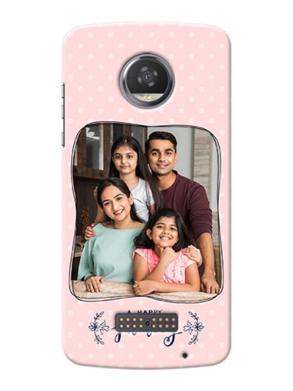 Custom Motorola Moto Z2 Play A happy family with polka dots Design