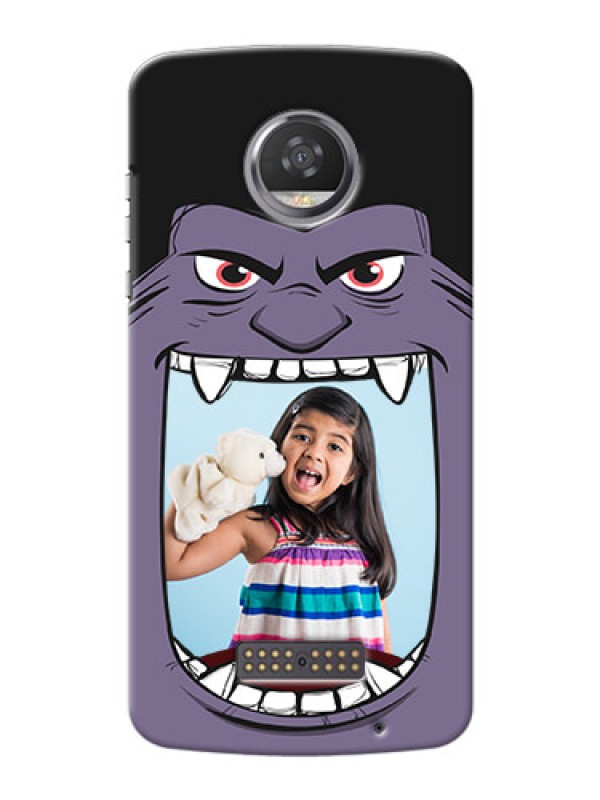 Custom Motorola Moto Z2 Play angry monster backcase Design