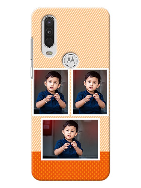 Custom Motorola One Action Mobile Back Covers: Bulk Photos Upload Design