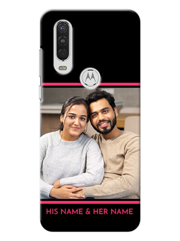 Custom Motorola One Action Mobile Covers With Add Text Design