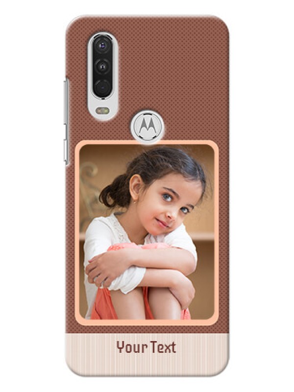 Custom Motorola One Action Phone Covers: Simple Pic Upload Design