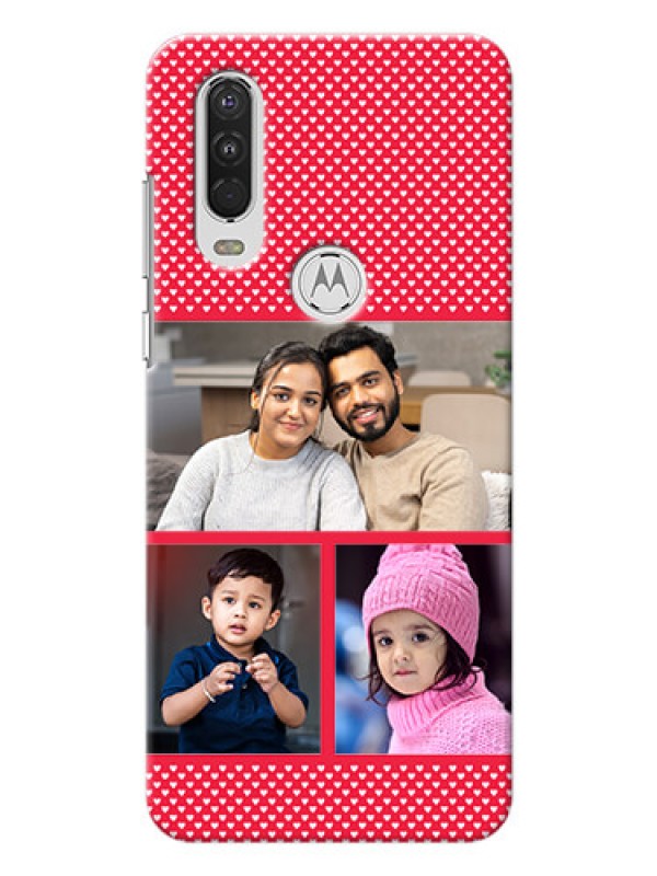 Custom Motorola One Action mobile back covers online: Bulk Pic Upload Design