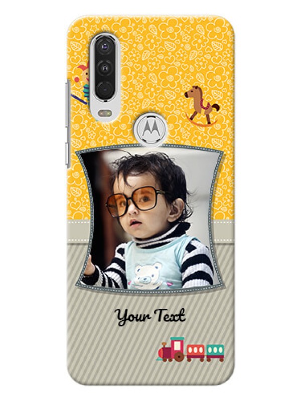 Custom Motorola One Action Mobile Cases Online: Baby Picture Upload Design