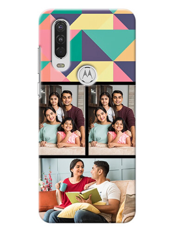Custom Motorola One Action personalised phone covers: Bulk Pic Upload Design