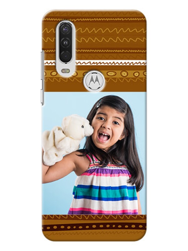 Custom Motorola One Action Mobile Covers: Friends Picture Upload Design 