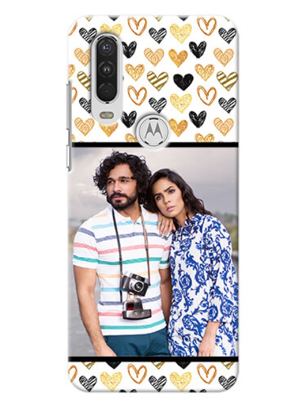 Custom Motorola One Action Personalized Mobile Cases: Love Symbol Design