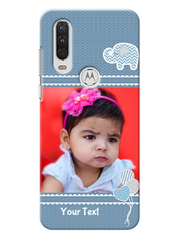 Custom Motorola One Action Custom Phone Covers with Kids Pattern Design
