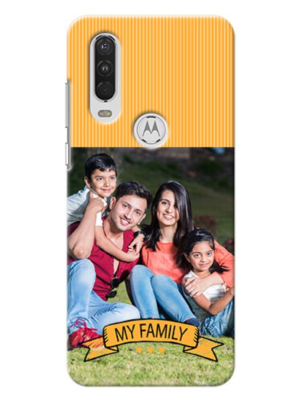 Custom Motorola One Action Personalized Mobile Cases: My Family Design