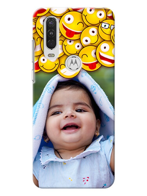 Custom Motorola One Action Custom Phone Cases with Smiley Emoji Design