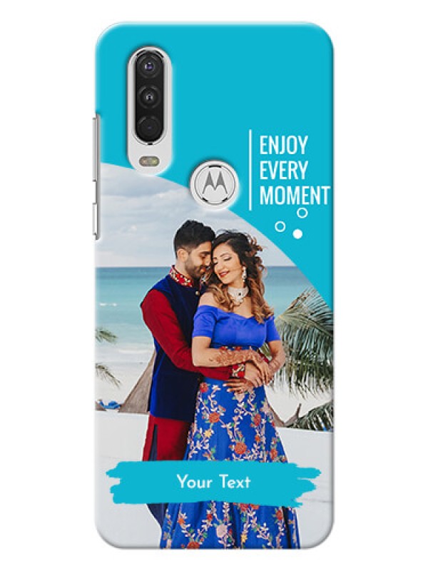 Custom Motorola One Action Personalized Phone Covers: Happy Moment Design