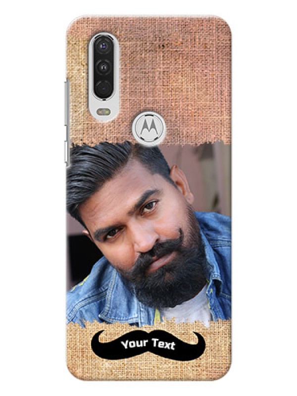 Custom Motorola One Action Mobile Back Covers Online with Texture Design