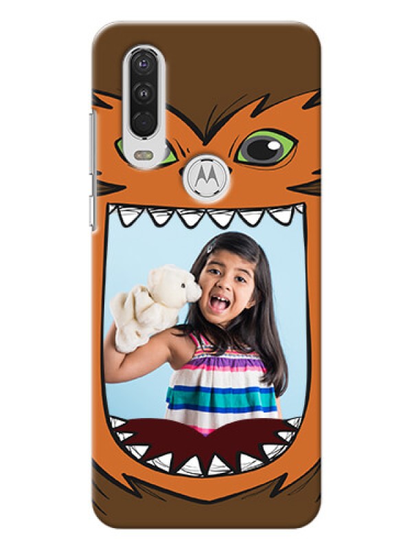 Custom Motorola One Action Phone Covers: Owl Monster Back Case Design