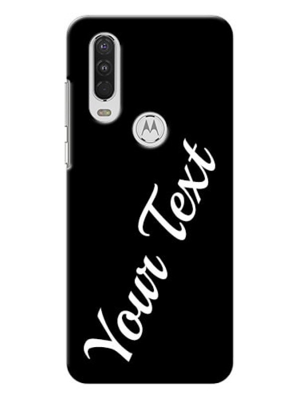 Custom Motorola One Action Custom Mobile Cover with Your Name
