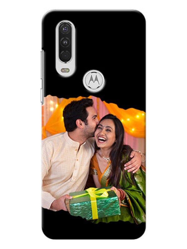 Custom Motorola One Action Custom Phone Covers: Tear-off Design