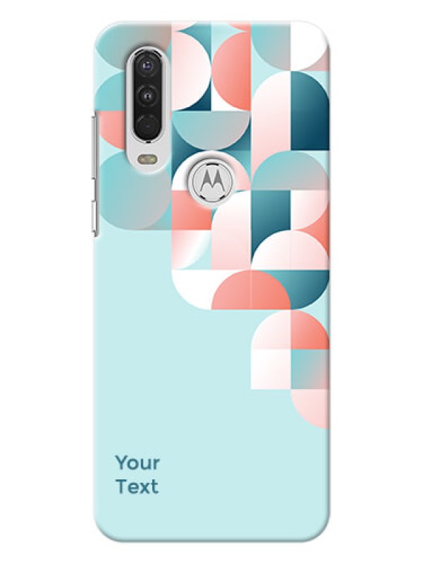 Custom Motorola One Action Back Covers: Stylish Semi-circle Pattern Design