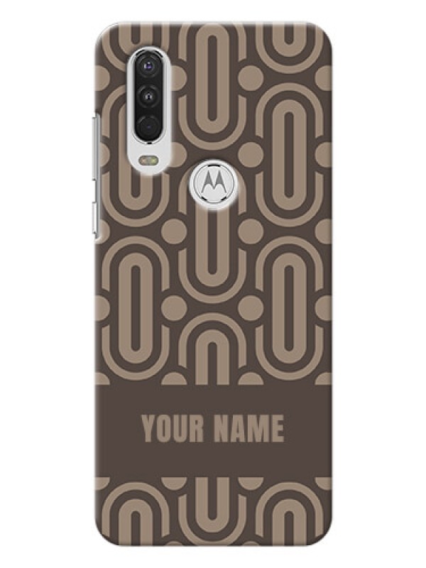 Custom Motorola One Action Custom Phone Covers: Captivating Zero Pattern Design